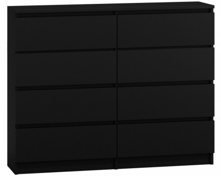 TECON106 - Comoda 120 x 40 x 97 cm, Negru-Mat