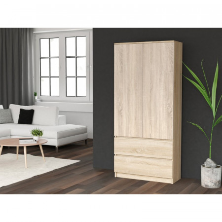TEDUS111 - Dulap sifonier 90 x 50 x 180 cm, Sonoma