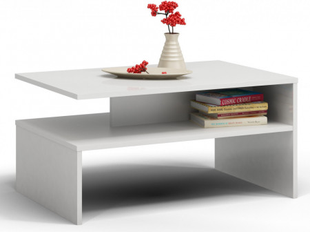 TEMCA107 - Masuta cafea 60 x 90 x 45 cm - Alb-Mat