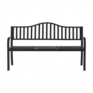 Bancă, băncuță de grădină cu masă, neagră, 150 cm - TP276422 - Img 16