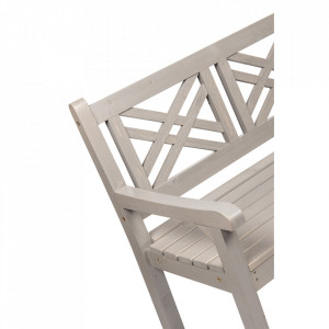 Bancă, băncuță de grădină, gri, 150 cm - TP277764 - Img 12