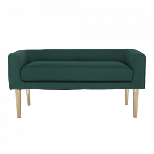 Bancă, băncuţă verde si auriu, 127 cm - TP280880 - Img 5
