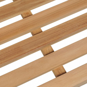 Bancă de grădină cu pernă antracit, 120 cm, lemn masiv tec - V3062676V - Img 4