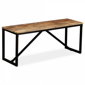 Banca din lemn masiv de mango, 110 x 35 x 45 cm - V244902V