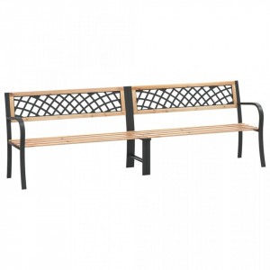 Bancă dublă de grădină, 238 cm, lemn de brad chinezesc - V317134V