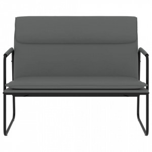 Bancă, gri, 100x64x80 cm, piele ecologică - V351369V - Img 3
