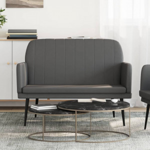 Bancă, gri, 107x80x81 cm, piele ecologică - V351401V - Img 2