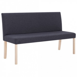 Banca, gri inchis, 139,5 cm, poliester - V281334V - Img 2