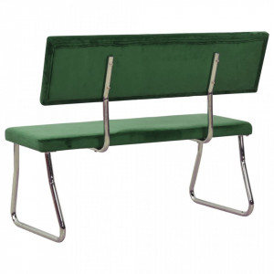 Bancă, verde închis, 110 cm, catifea - V325865V - Img 4