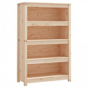 Bibliotecă, 80x35x126 cm, lemn masiv de pin - V821684V - Img 1