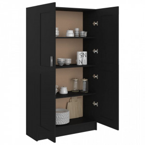Biblioteca, negru, 82,5 x 30,5 x 150 cm, PAL - V802724V - Img 4