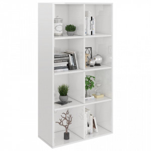 Biblioteca/Servanta, alb lucios, 66 x 30 x 130 cm, PAL - V800159V - Img 3