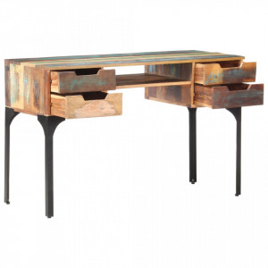 Birou, 118 x 48 x 75 cm, lemn masiv reciclat - V320665V - Img 3