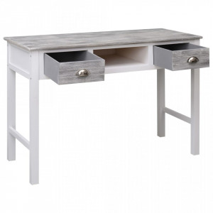 Birou de scris, gri, 110 x 45 x 76 cm, lemn - V284153V - Img 3