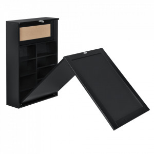 Birou pliabil cu tabla integrata pentru scris, negru - P65373530 - Img 4