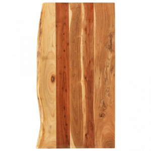 Blat lavoar de baie, 100x52x2,5 cm, lemn masiv de acacia - V286321V - Img 2
