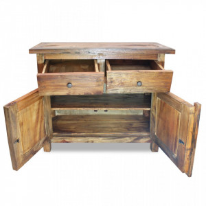 Bufet din lemn masiv reciclat, 75 x 30 x 65 cm - V244490V - Img 3