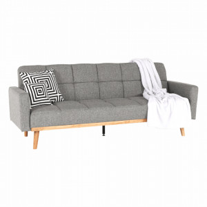 Canapea extensibilă, gri, 214x84x84 cm - TP264305 - Img 15