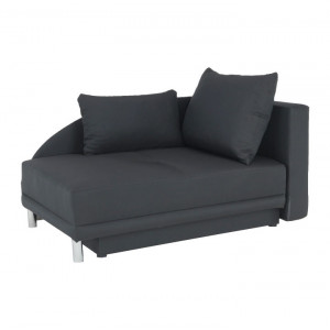 Canapea extensibilă, material textil gri-negru, dreapta, 149x80x90 cm - TP238800 - Img 1