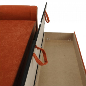 Canapea, textil portocaliu/arin, 78x215x75 cm - TP8018257 - Img 15