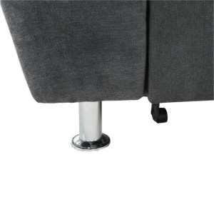 Colţar extensibil, material textil gri, model dreapta, 267x86/114x217 cm - TP149052 - Img 6