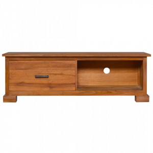 Comodă TV, 112x30x37 cm, lemn masiv de tec - V289083V - Img 3