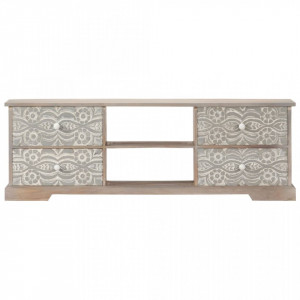 Comodă TV, 120 x 30 x 40 cm, lemn masiv de acacia - V247688V