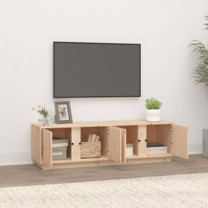Comodă TV, 140x40x40 cm, lemn masiv de pin - V814459V - Img 3