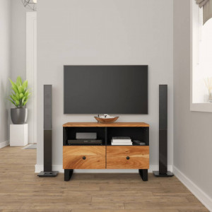 Comodă TV, 70x33x46 cm, lemn masiv de acacia - V345224V - Img 2