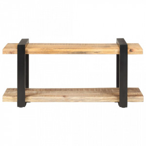 Comoda TV, 90 x 40 x 40 cm, lemn de mango nefinisat - V320493V - Img 2