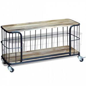 Comoda TV din lemn de mango 100x40x45 cm - V243301V