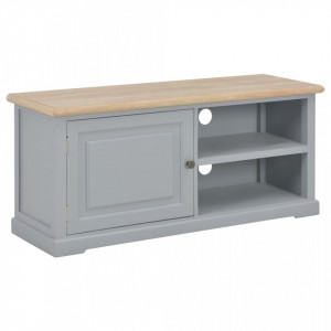 Comoda TV, gri, 90x30x40 cm, lemn - V249880V