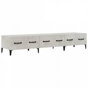 Comodă TV, gri beton, 150x34,5x30 cm, lemn prelucrat - V812649V
