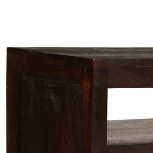 Comodă TV, lemn masiv de acacia, 90 x 30 x 55 cm, maro închis - V246102V - Img 3