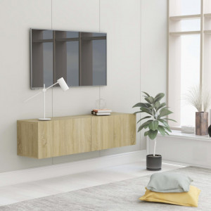 Comoda TV, stejar Sonoma, 120 x 30 x 30 cm, PAL - V801493V - Img 1