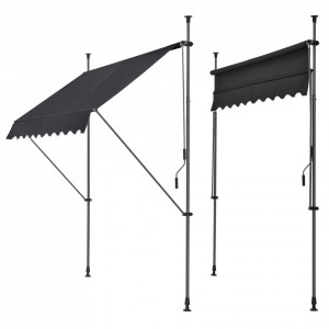 Copertina protectie solara, negru, 350 x 120 x 200-300 cm - P74798028 - Img 2
