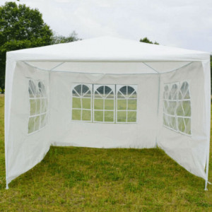 Cort de grădină pentru petreceri, alb, 3x3 m - TP253460 - Img 3