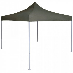 Cort de petrecere pliabil profesional, antracit, 2 x 2 m, oțel - V48883V - Img 2