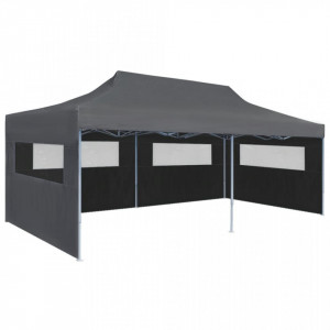 Cort petrecere pliabil cu pereți laterali, antracit, 3 x 6 m - V44966V - Img 2