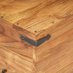 Cufar, 90 x 40 x 40 cm, lemn masiv de acacia - V289641V - Img 2
