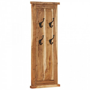 Cuiere de haine, 2 buc., 38x100 cm, lemn masiv de acacia - V337854V
