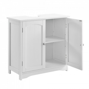 Dulap baie pentru lavoare montabile pe blat, 60 x 60 x 30 cm, alb - P57498335 - Img 4