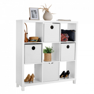 Dulap biblioraft, alb, 111x29x83 cm - TP69942 - Img 10