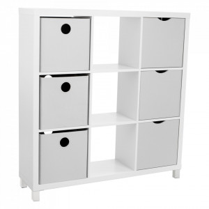Dulap biblioraft, alb, 111x29x83 cm - TP69942 - Img 16