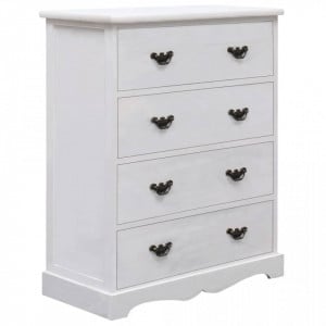 Dulap cu sertare, alb, 60 x 30 x 75 cm, lemn - V284180V - Img 1