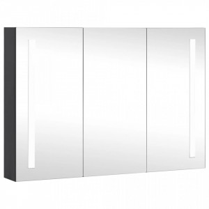 Dulap de baie cu oglindă și LED, 89x14x62 cm - V325544V