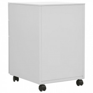 Dulap dosare mobil, gri deschis, 39x45x60 cm, oțel - V335979V - Img 4