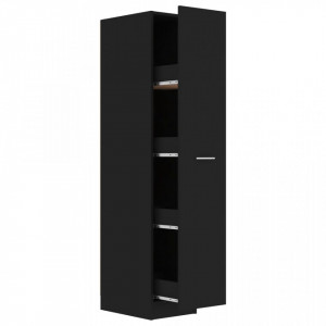 Dulap farmacie, negru, 30x42,5x150 cm, PAL - V804221V