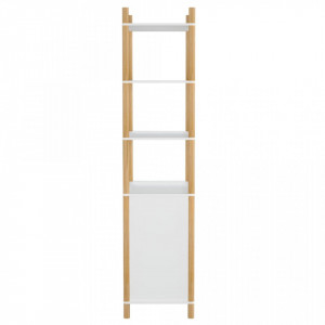Dulap înalt, alb, 60x40x173 cm, lemn prelucrat - V345696V - Img 4