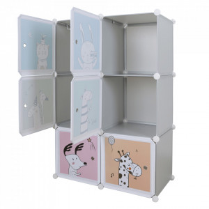 Dulap modular pentru copii, gri - TP288642 - Img 4